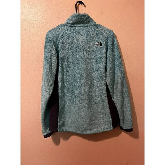 Women's The North Face Turquoise Fleece Coat Size L [GREAT] - Picture 3 of 4